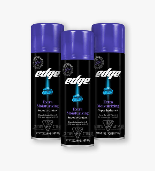 Edge® Extra Moisturizing Shave Gel - 3 Pack