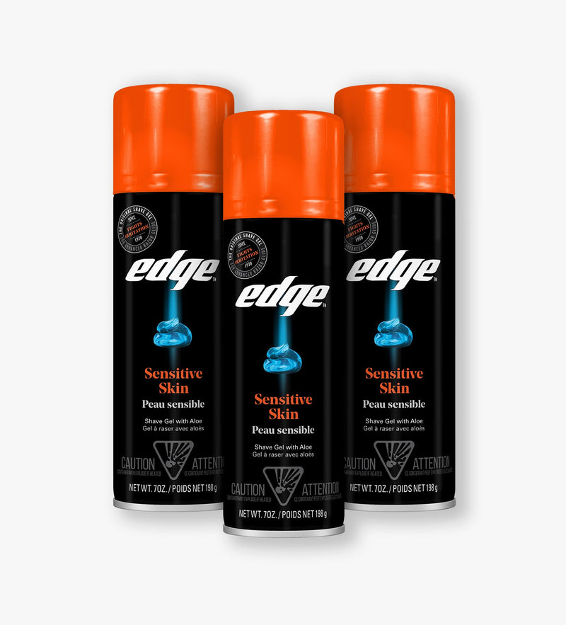 Edge® Sensitive Skin Shave Gel - 3 Pack
